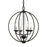 Livex Arabella 4 Light Globe Chandelier/Semi-Flush Mount