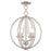 Livex Arabella 4 Light Convertible Mini Chandelier/Ceiling, Chrome - 40914-05