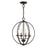 Livex Arabella 4 Light Globe Chandelier/Semi-Flush Mount