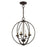 Livex Arabella 4 Light Globe Chandelier/Semi-Flush Mount