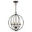 Livex Arabella 4 Light Globe Chandelier/Semi-Flush Mount