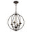 Livex Arabella 4 Light Globe Chandelier/Semi-Flush Mount