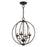 Livex Arabella 4 Light Globe Chandelier/Semi-Flush Mount