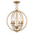 Livex Arabella 4 Light Convertible Mini Chandelier/Ceiling, Gold Leaf - 40914-48