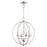 Livex Arabella 4 Light Globe Chandelier/Semi-Flush Mount