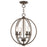 Livex Arabella 4 Light Convertible Mini Chandelier/Ceiling, Bronze - 40914-92