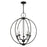 Livex Arabella 4 Light Globe Chandelier/Semi-Flush Mount