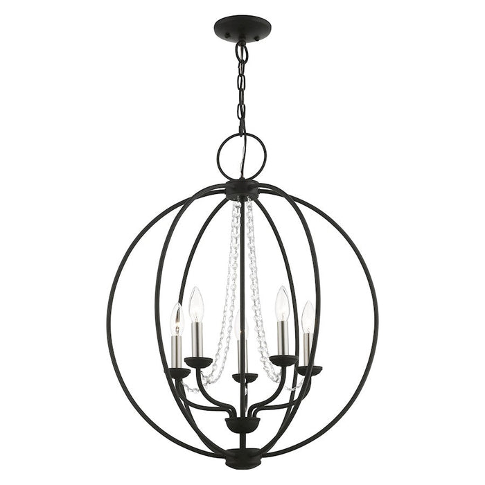 Livex Arabella 4 Light Globe Chandelier/Semi-Flush Mount