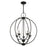 Livex Arabella 4 Light Globe Chandelier/Semi-Flush Mount