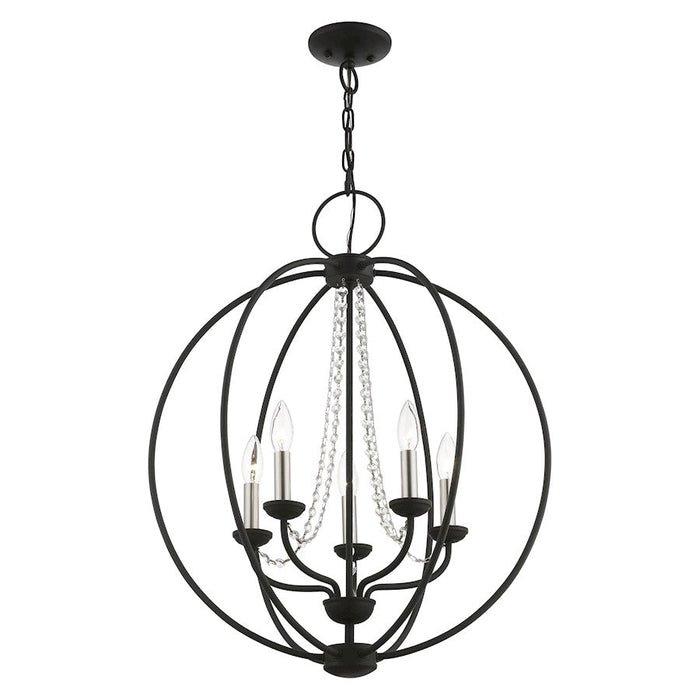 Livex Arabella 4 Light Globe Chandelier/Semi-Flush Mount