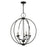 Livex Arabella 4 Light Globe Chandelier/Semi-Flush Mount