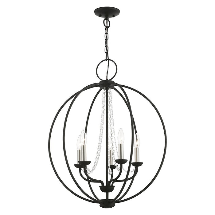 Livex Arabella 4 Light Globe Chandelier/Semi-Flush Mount