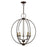 Livex Arabella 4 Light Globe Chandelier/Semi-Flush Mount