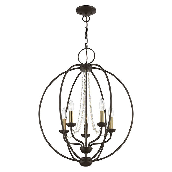 Livex Arabella 4 Light Globe Chandelier/Semi-Flush Mount