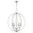 Livex Arabella 5 Light Globe Chandelier, Brushed NK/Crystals - 40915-91