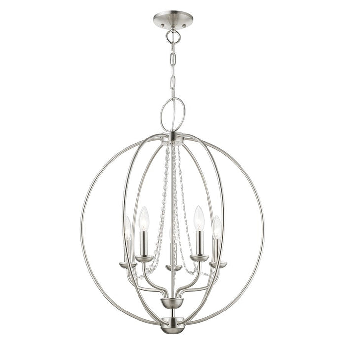 Livex Arabella 4 Light Globe Chandelier/Semi-Flush Mount