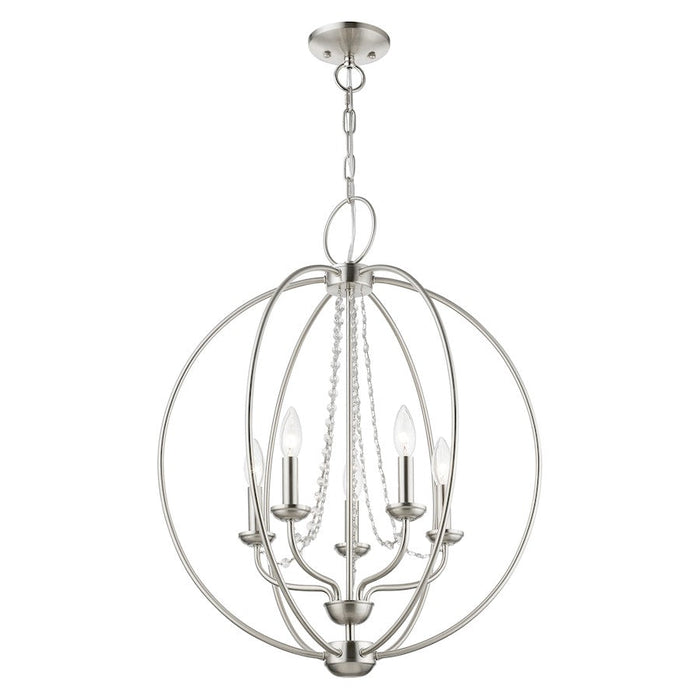 Livex Arabella 4 Light Globe Chandelier/Semi-Flush Mount