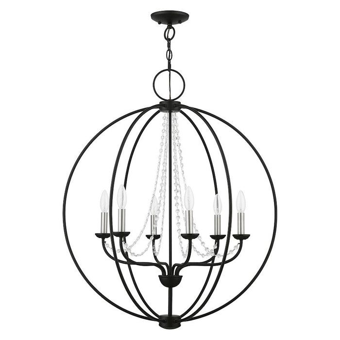 Livex Arabella 6 Light Globe Pendant Chandelier