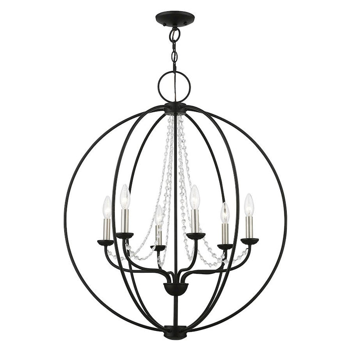 Livex Arabella 6 Light Globe Pendant Chandelier