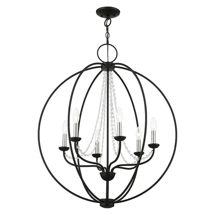 Livex Arabella 6 Light Globe Pendant Chandelier