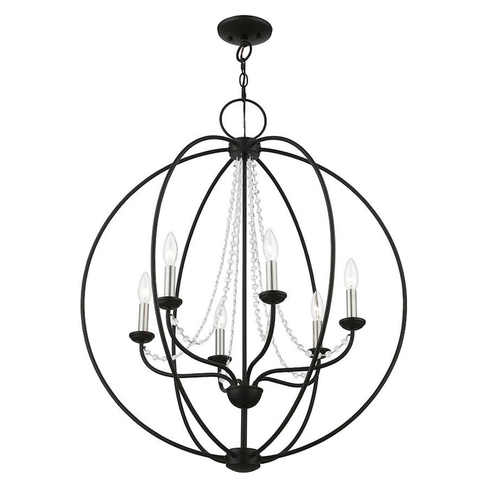 Livex Arabella 6 Light Globe Pendant Chandelier