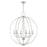 Livex Arabella 6 Light Globe Pendant Chandelier, NK/Crystals - 40916-91