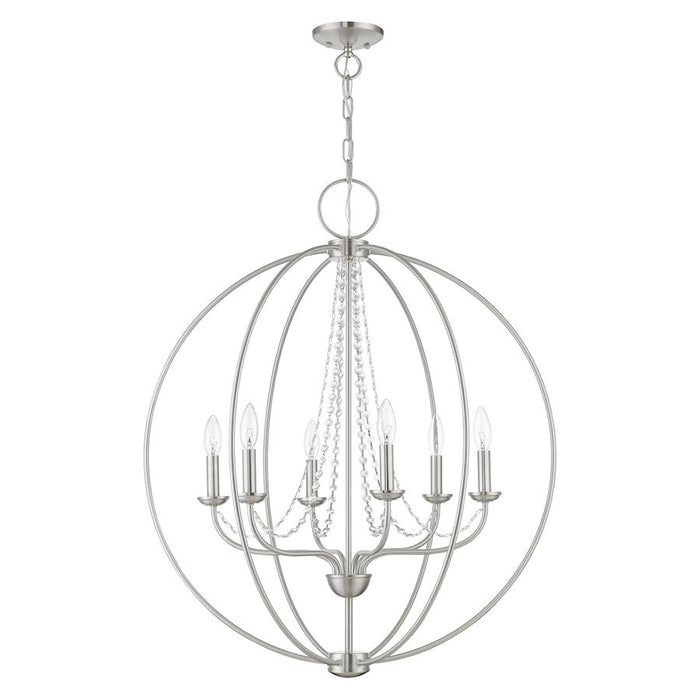 Livex Arabella 6 Light Globe Pendant Chandelier