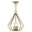 Livex Prism 3 Light Convertible Mini Chandelier/Ceiling, Brass - 40923-01