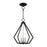 Livex Prism 3-LT Convertible Semi Flush/Pendant, Black/Nickel Cluster - 40923-04