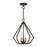 Livex Prism 3 Light Semi-Flush/Small Pendant, English Bronze/Brass