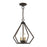 Livex Prism 3 Light Semi-Flush/Small Pendant, English Bronze/Brass