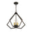 Livex Prism Chandelier, English Bronze/Antique Brass