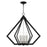 Livex Prism 6 Light Chandelier, Black with Brushed Nickel Cluster - 40926-04