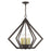 Livex Prism 6 Light Chandelier, English Bronze/Antique Brass - 40926-92