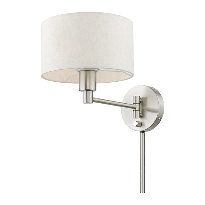 Livex Swing Arm Wall Lamps 1 Light Swing Arm Wall Lamp