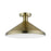 Livex Geneva 1 Light Semi-Flush Mount, Brass/Brass Metal/White Inside - 40950-01