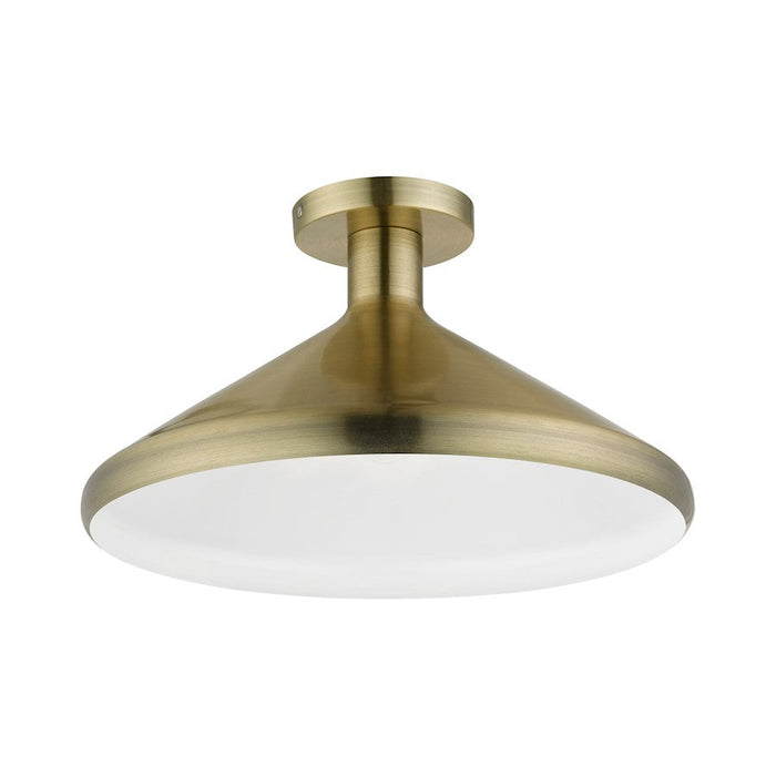 Livex Geneva 1 Light Semi-Flush Mount