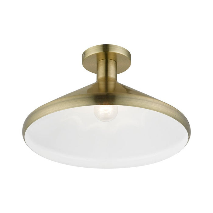 Livex Geneva 1 Light Semi-Flush Mount