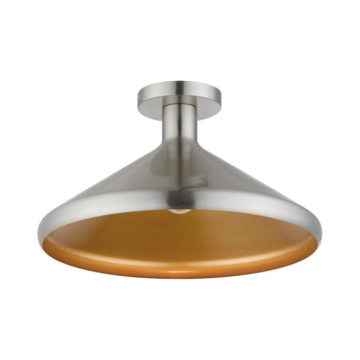 Livex Geneva 1 Light Semi-Flush Mount