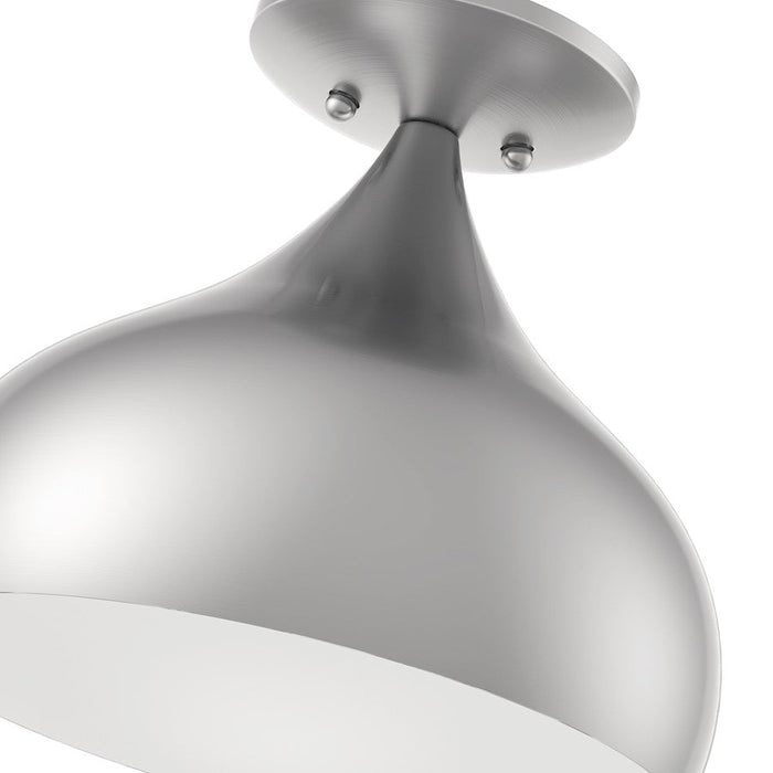 Livex Amador 1 Light Semi-Flush Mount