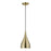 Livex Amador 1 Light Pendant, Brass/Brass/White Inside - 40981-01