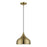 Livex Amador 1 Light 10" Pendant, Brass/Brass/White Inside - 40982-01