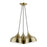 Livex Amador 3 Light Cluster Pendant, Brass/Brass/White Inside - 40983-01