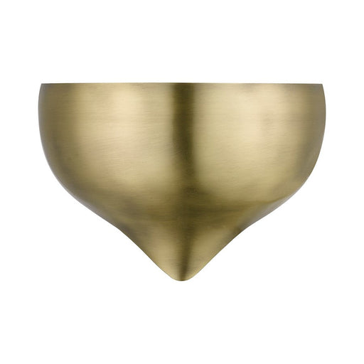 Livex Amador 1 Light Wall Sconce, Brass/White Inside - 40987-01