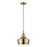 Livex Waldorf 1 Light Pendant, Brass/White Inside - 40991-01