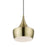 Livex Waldorf 1 Light Pendant, Brass/White Inside