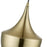 Livex Waldorf 1 Light Pendant, Brass/White Inside