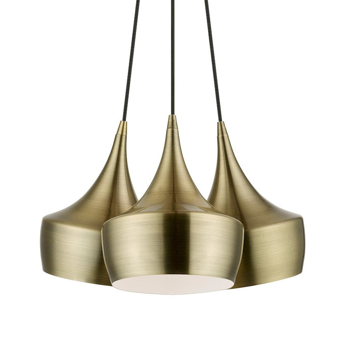 Livex Waldorf 3 Light Cluster Pendant