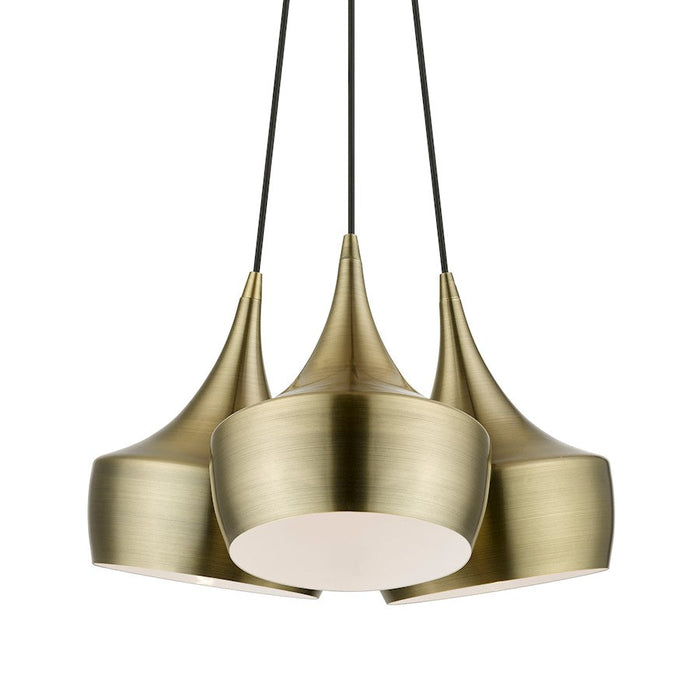 Livex Waldorf 3 Light Cluster Pendant