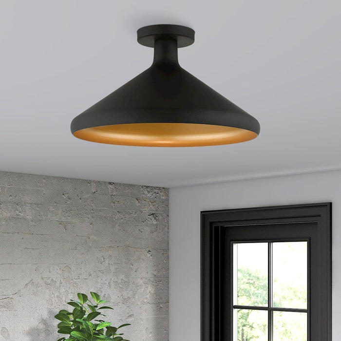 Livex Geneva 1 Light Semi-Flush Mount